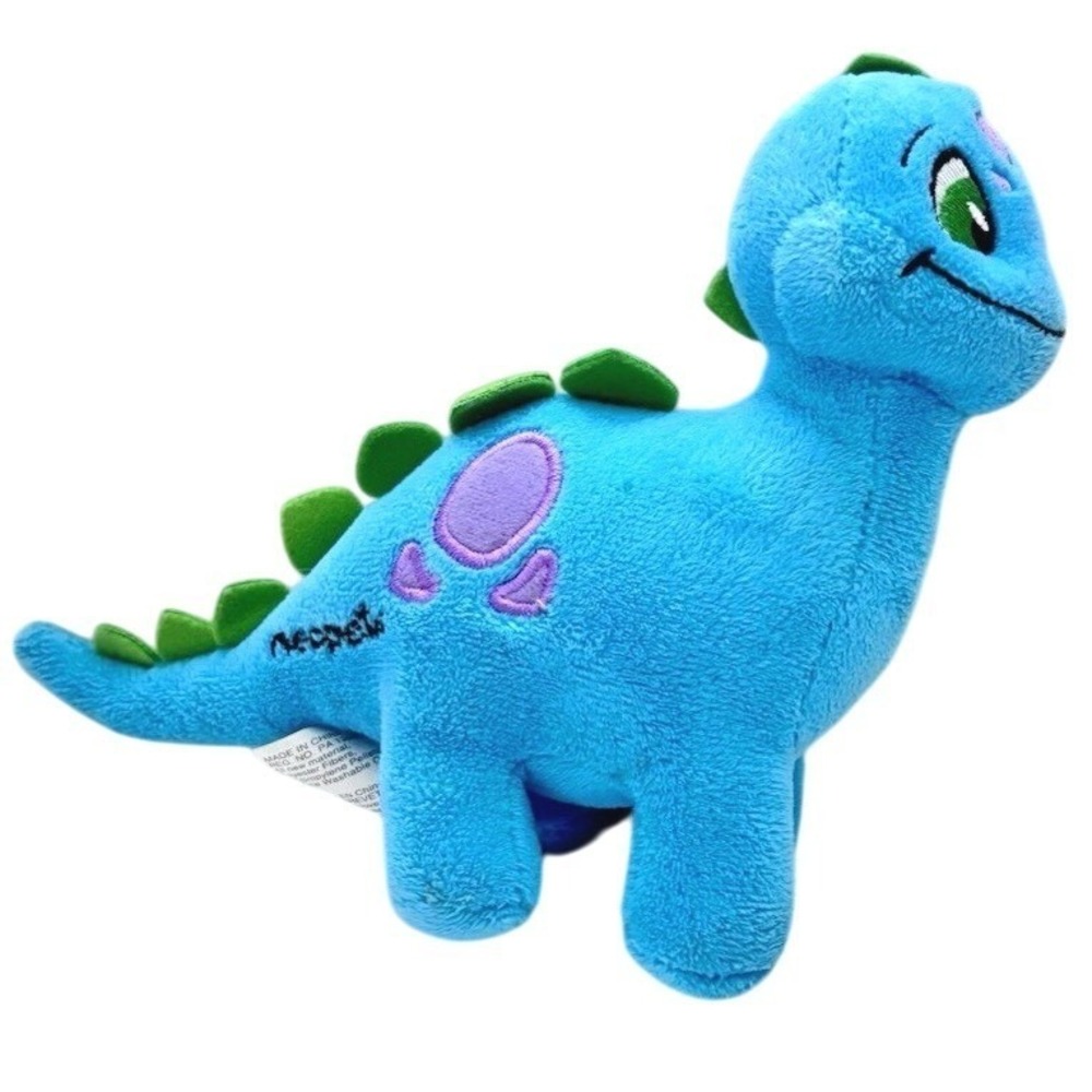 Neopets Chomby Plush Blue 6" Dinosaur Tyrannia Stuffed Animal 2008